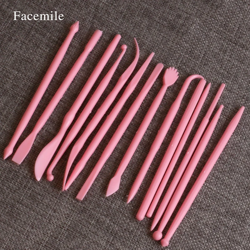 Facemile 14 шт./компл. помадка подарок украшение цветок моделирование глина