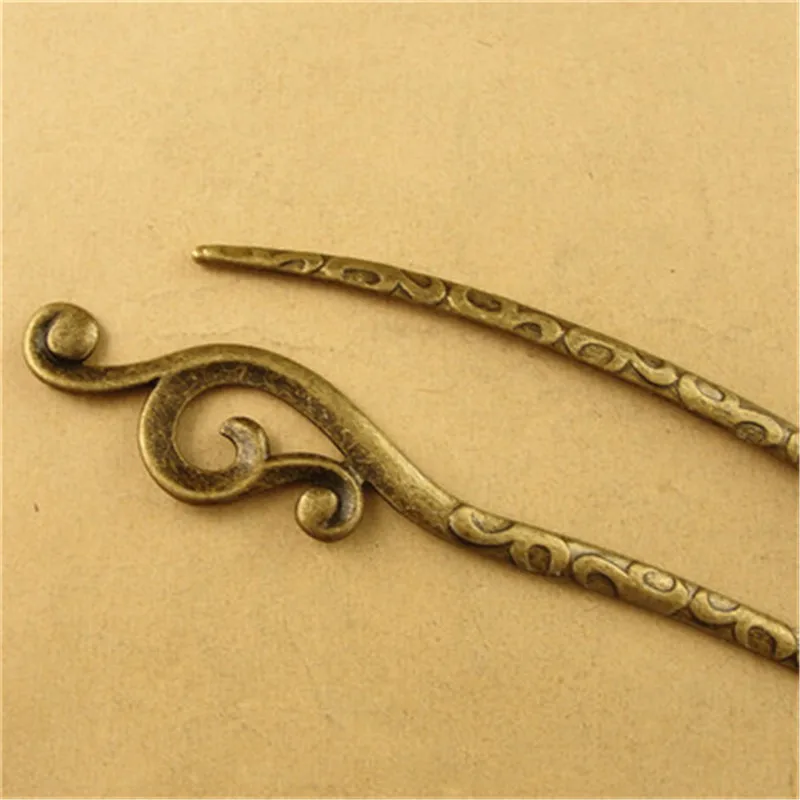 10Pcs Vintage Hair Stick Metal Alloy Kanzashi Japanese Hair Sticks for Women YW0006