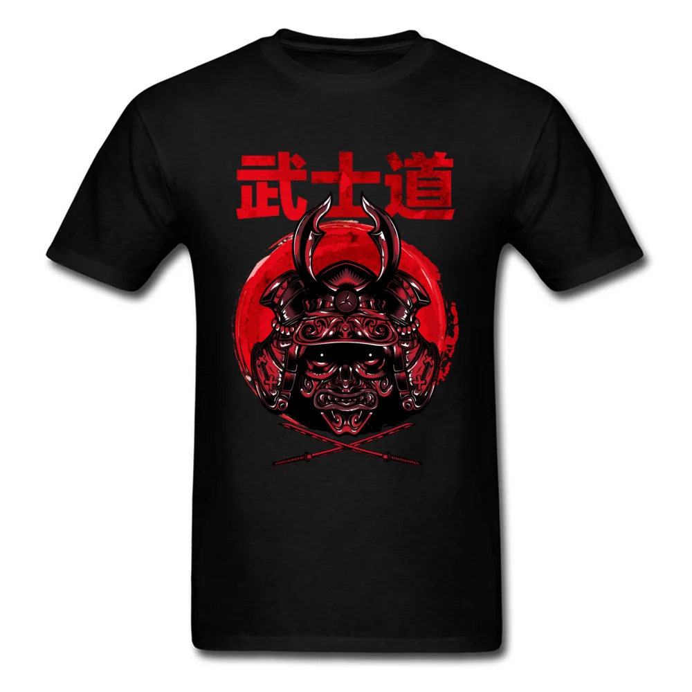 Tee Iron Samurai Men's Cool Tshirt Japanese Warrior Bushido Blade T Shirt 100% Breathable Cotton Tops T-Shirt Summer Clothes