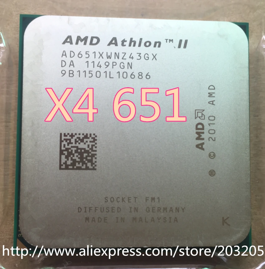 Четырехъядерный процессор AMD Athlon x4 651 рассеянные детали ЦП fm1 3 0G 4M четырехъядерный