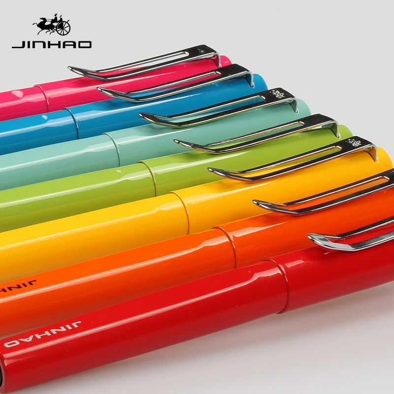 

10 шт., высокое качество, Jinhao 599, цветная шариковая ручка, специальный подарок, разноцветный выбор, школьные офисные принадлежности