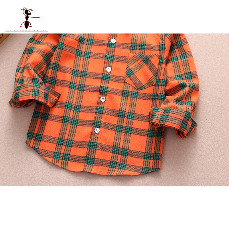 Лидер продаж рубашка из 100% хлопка для маленьких мальчиков детская фланелевая
