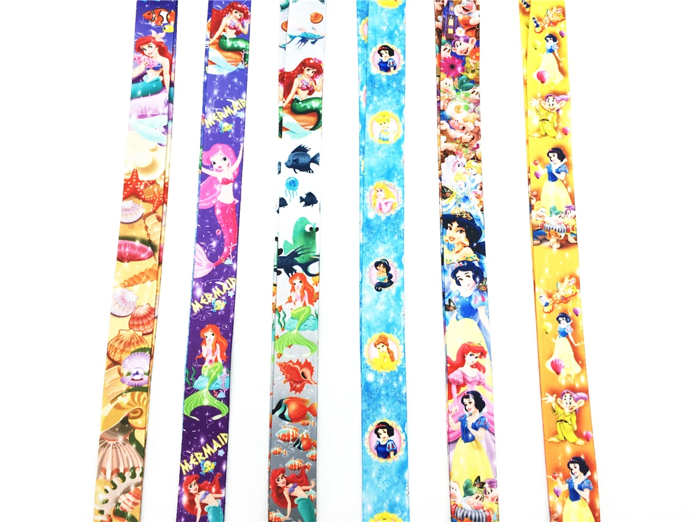 30Pcs Snow White&ampMermaid Lanyard id badge holder keychain straps for mobile phone Free Shipping | Украшения и аксессуары