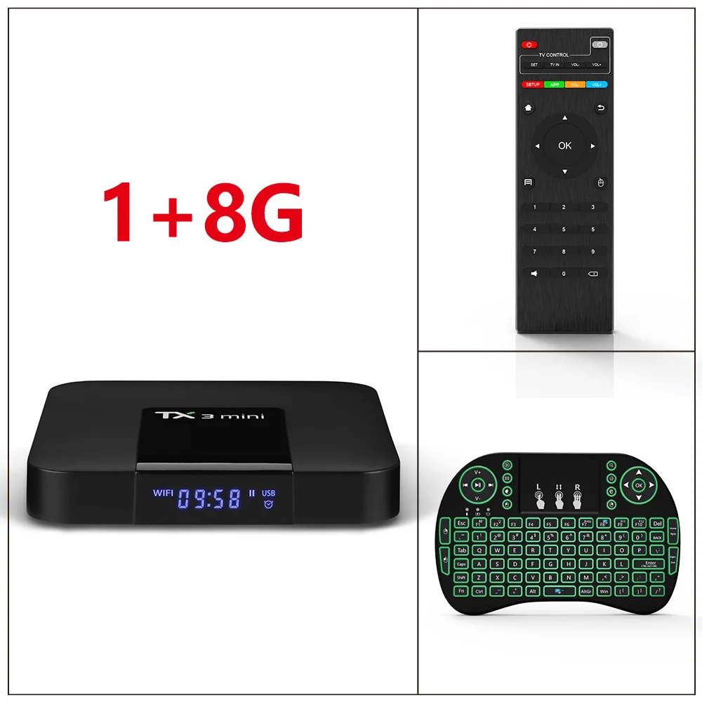 Оранжевый TX3 Мини Android 7,1 ОС Смарт ТВ приставка Amlogic S905W четырехъядерный 1 ГБ/8 Гб Поддержка 4K HD Tx3mini WiFi мультимедийный проигрыватель - Цвет: Оранжевый