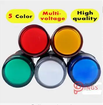 

10PCS Indicator AD16-22DS LED signal lamp Red/Green/Yellow/Blue/White pilot lamp