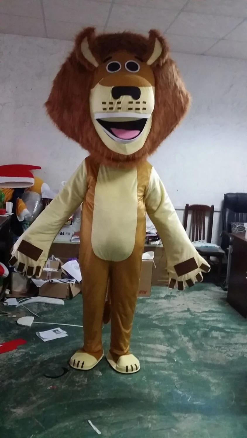 New Adult Foam Cute Lion King Party Mascot Costume Christmas Fancy Dress Halloween Girl Free Ship | Тематическая одежда и