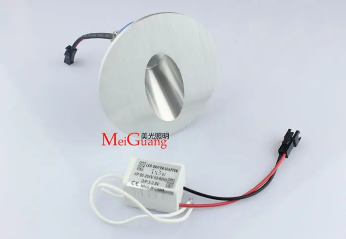 Квадратная/круглая 3 Вт Светодиодная настенная лампа с регулируемой яркостью