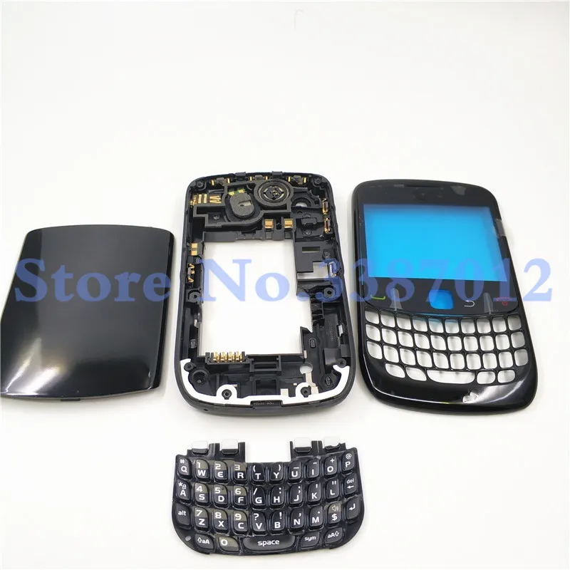 Хороший Задний Полный корпус чехол для Blackberry Curve 8520 Передняя средняя рамка пластина батарея задняя крышка клавиатура+ отслеживание