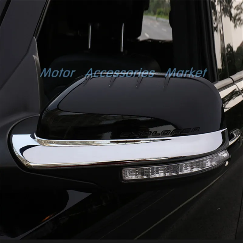 Новая хромированная отделка зеркала дверцы для Ford Explorer 2013 2014 2015 2016 2017 2018 LHD|chrome