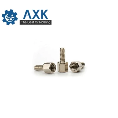

50pcs M4*L 4mm Nickel Plated Brass Standoff Spacer Female Female Spacing Screws Sliver Colour Brass Threaded Spacer Hex Spacer