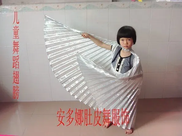 Детские крылья для танца живота золотистые и Серебристые 4 шт./лот|gold lot|gold ivory wedding