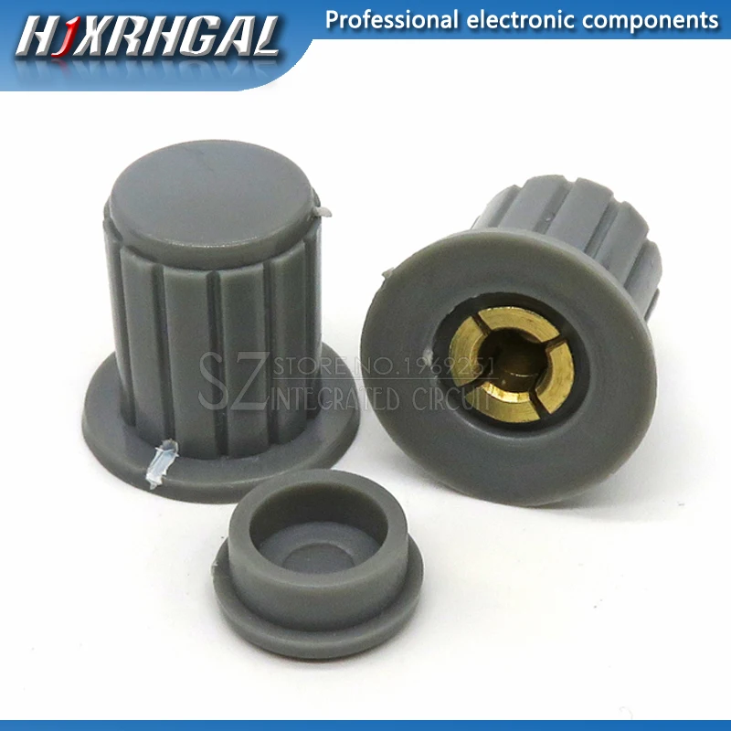 5PCS black grey knob button cap is suitable for high quality WXD3-13 2W WXD3-12 1W turn around special potentiometer | Электронные