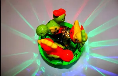 Курицы из мультика вращение музыкальная игрушка звук и свет один шт игра для