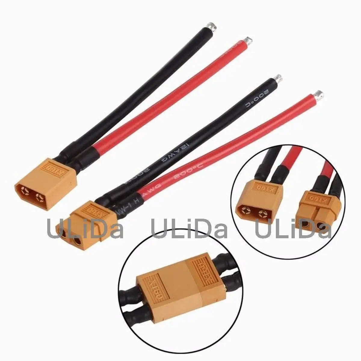 Штекер/гнездо XT60 с корпусом 1 пара 10 см гибкий силиконовый провод 12AWG|xt60 connector|connector