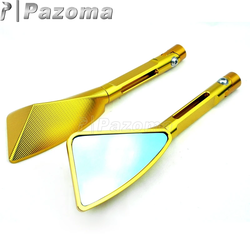 Мотоциклетное желтое боковое зеркало заднего вида Tomok CNC для BMW K1300 K1200 F800 F650 G650 HP2