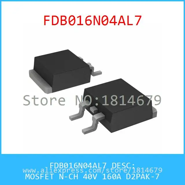 Бесплатная Доставка 1 Шт./лот FDB016N04AL7 MOSFET N CH 40 В 160A D2PAK 7 016N04 FDB016N04|free shipping laptop|free