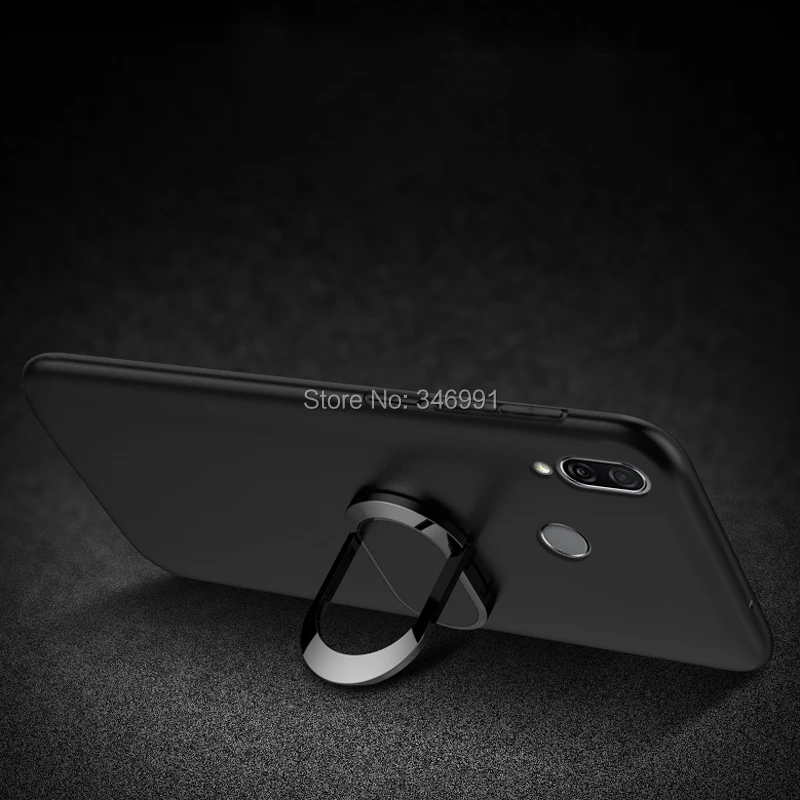 Чехол для Meizu Note 9, Роскошный чехол 6,2 дюйма, мягкий черный силиконовый магнитный автомобильный держатель, кольцо для телефона, чехол для Meizu Note 9, чехол s