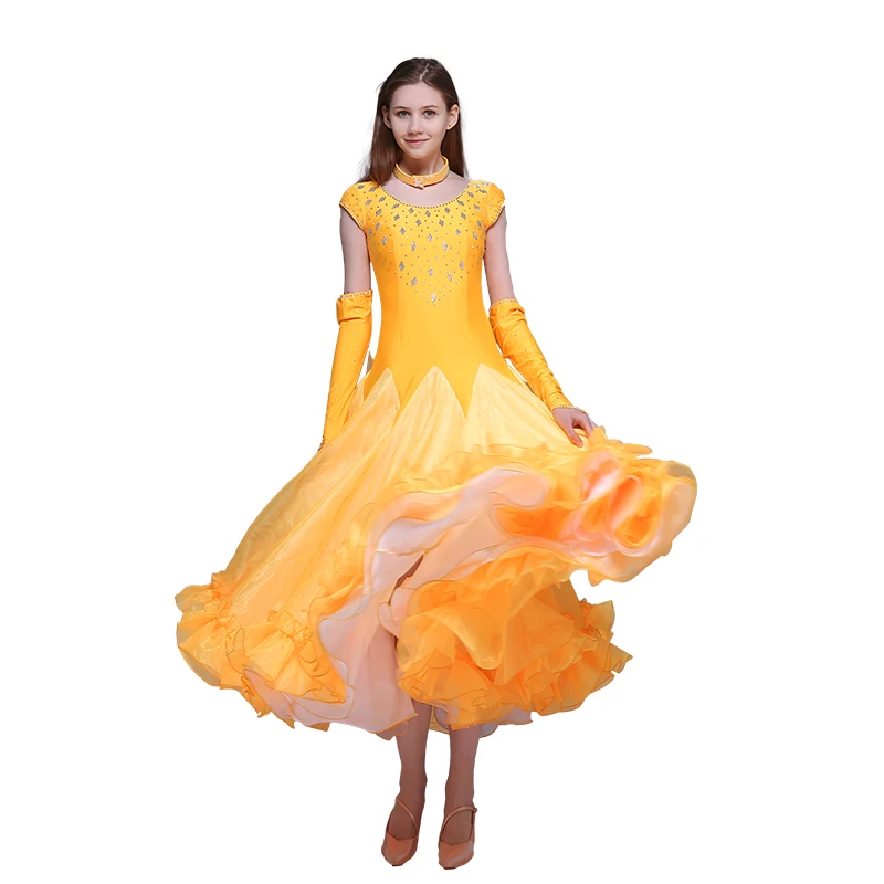 Синее стандартное бальное платье с бахромой стандартные танцевальные платья