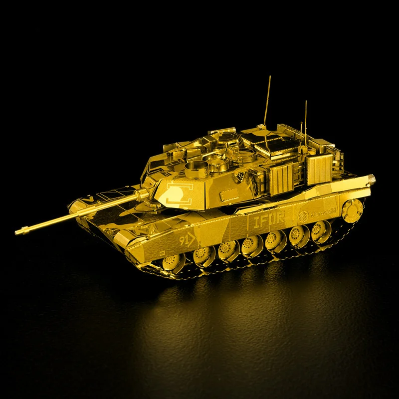 Abrams M1A2 Sep Tank Fun 3d Металл Diy набор миниатюрных моделей головоломки игрушки детские