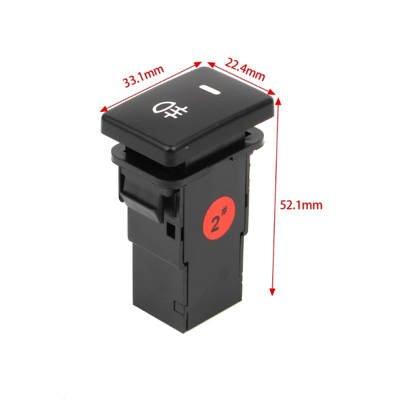 

DC12V Rear Fog light Push Switch 4 Wire Button For Toyota Camry Prius Corolla