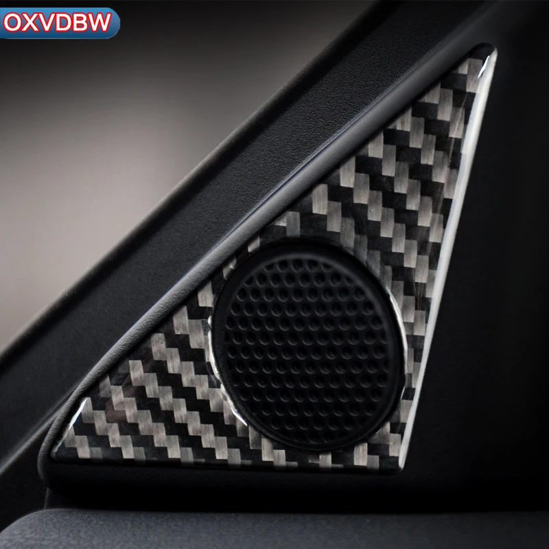 Декоративная круглая наклейка для двери автомобиля из углеродного волокна