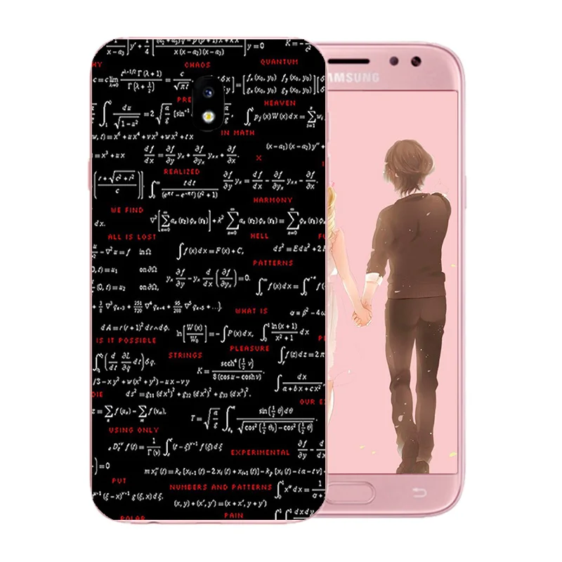 Для Galaxy J7 2017 чехол для телефона из мягкого ТПУ с красочным рисунком Fundas EU J730 J730F/DS