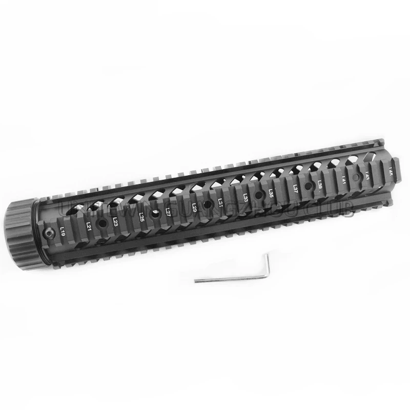 12 дюймов Длина Carbine Free Float Quad рейку Системы винтовка Handguard fit. 223 556 AR15 M4