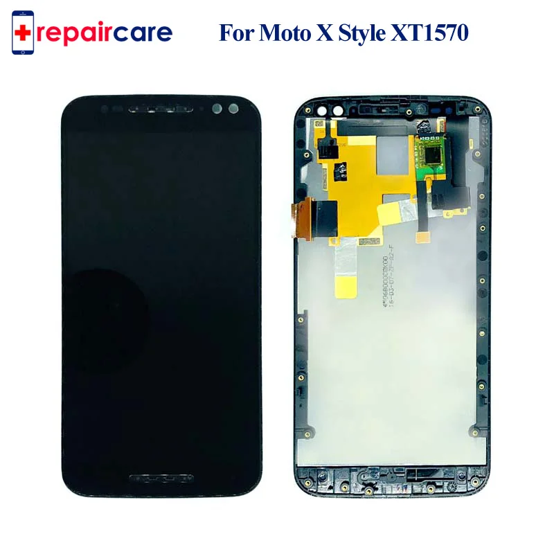 ЖК дисплей для Motorola X style X3 XT1575 XT1572 XT1570 сенсорный дигитайзер экран в сборе с рамкой