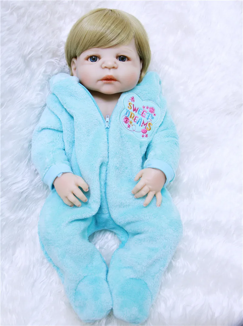 

NPKCOLLECTION 55cm Soft Silicone Reborn Dolls Baby Realistic Doll Reborn 22 Inch Full Vinyl Boneca Bebes Reborn Doll For Girls