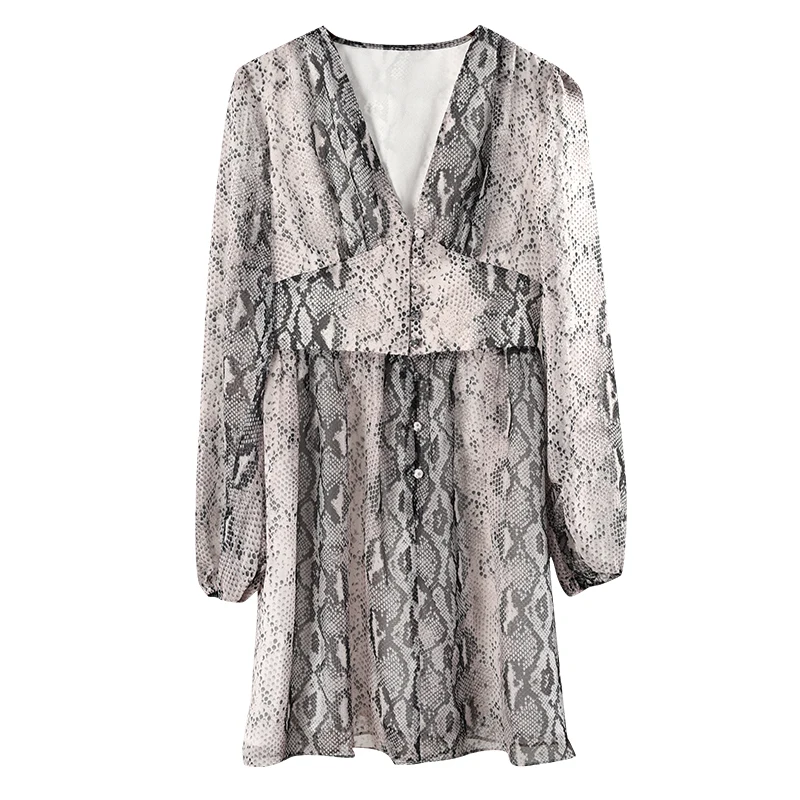 

New collect waist serpentine lantern sleeve chiffon long dress design and color restoring ancient ways woman