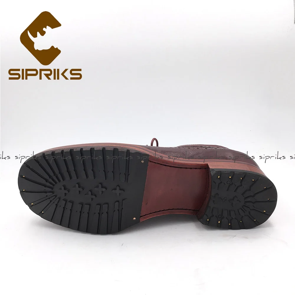 Sipriks мужские ботинки ручной работы Goodyear сварные импортные итальянские из