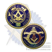 masonic coins commemorative medal souvenir gold plated mason freemason