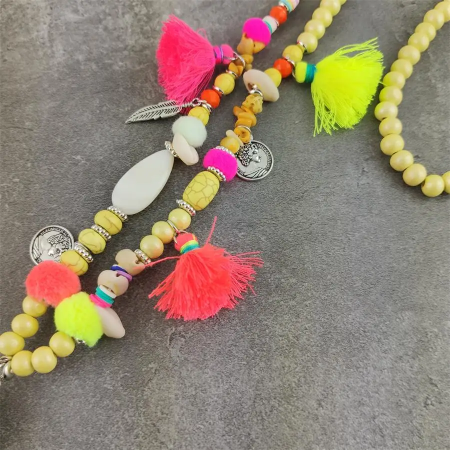 Красочные Collares Collier Широкое Ожерелье в стиле &quotБохо&quot для подвески Будды