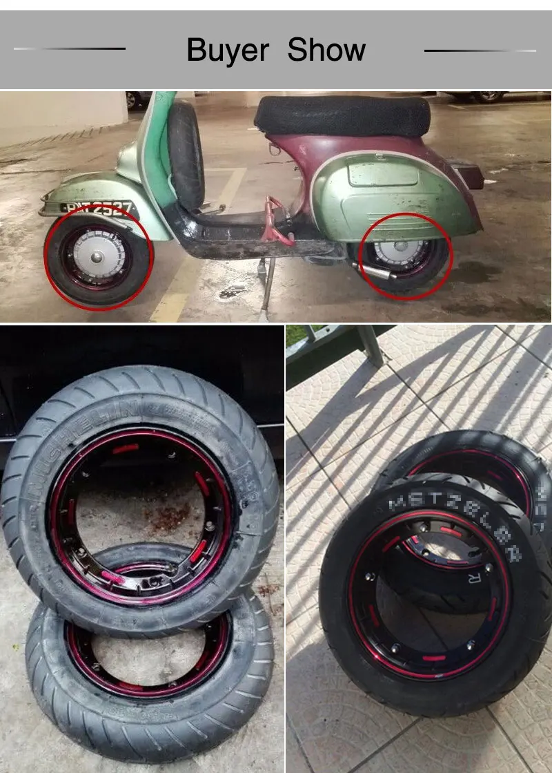 ZSDTRP алюминиевое кольцо обода Vespa 10 дюймов колёсные диски для мотоцикла обода чехол для Piaggio Vespa