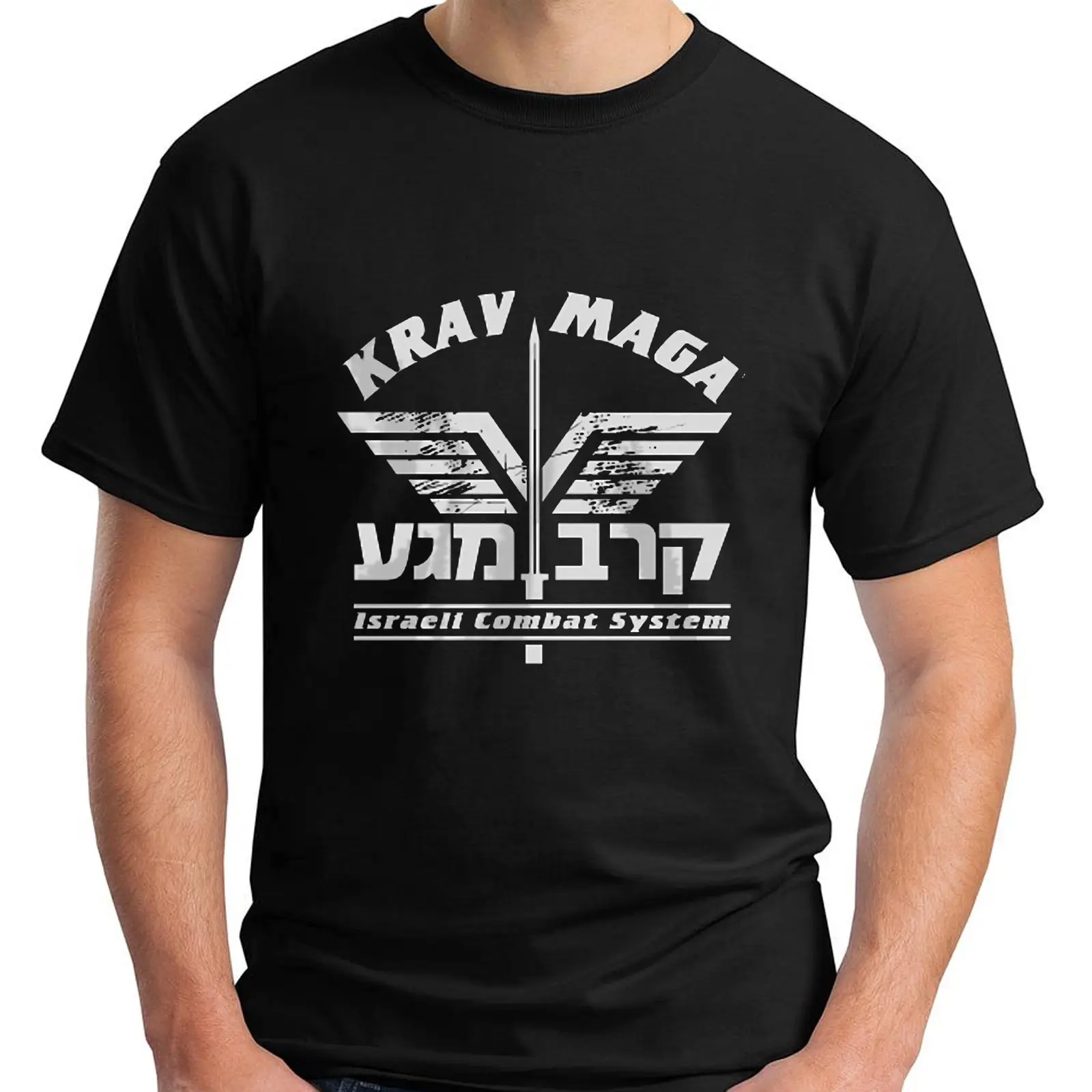 Новинка Krav Maga самооборона IDF Израиль Черная Мужская футболка Размер S-3XL | одежда