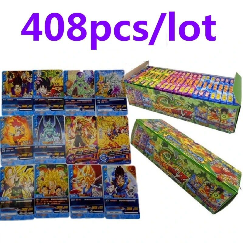 408 шт. Dragon Ball Super Ultra Instinct Goku играющая карточная игрушка часы в советском стиле игровая коллекция для детей