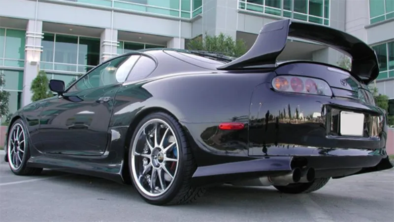 Для 1993-1998 Supra MKIV JZ80 ТРД Style задний багажник спойлер крыло(3 шт./компл.) из углеродного волокна