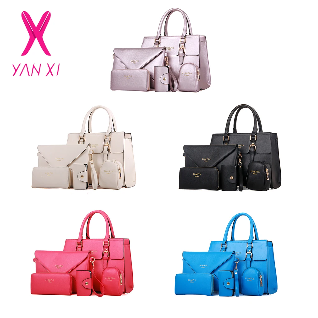 YANXI 2018 Горячая Мода 5 шт./компл. женская сумка известного бренда дизайнерская из
