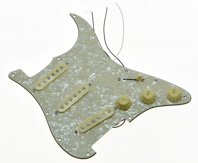 6 цветов загруженные Предварительно Проводные ST Strat Pickguard w/звукосниматель