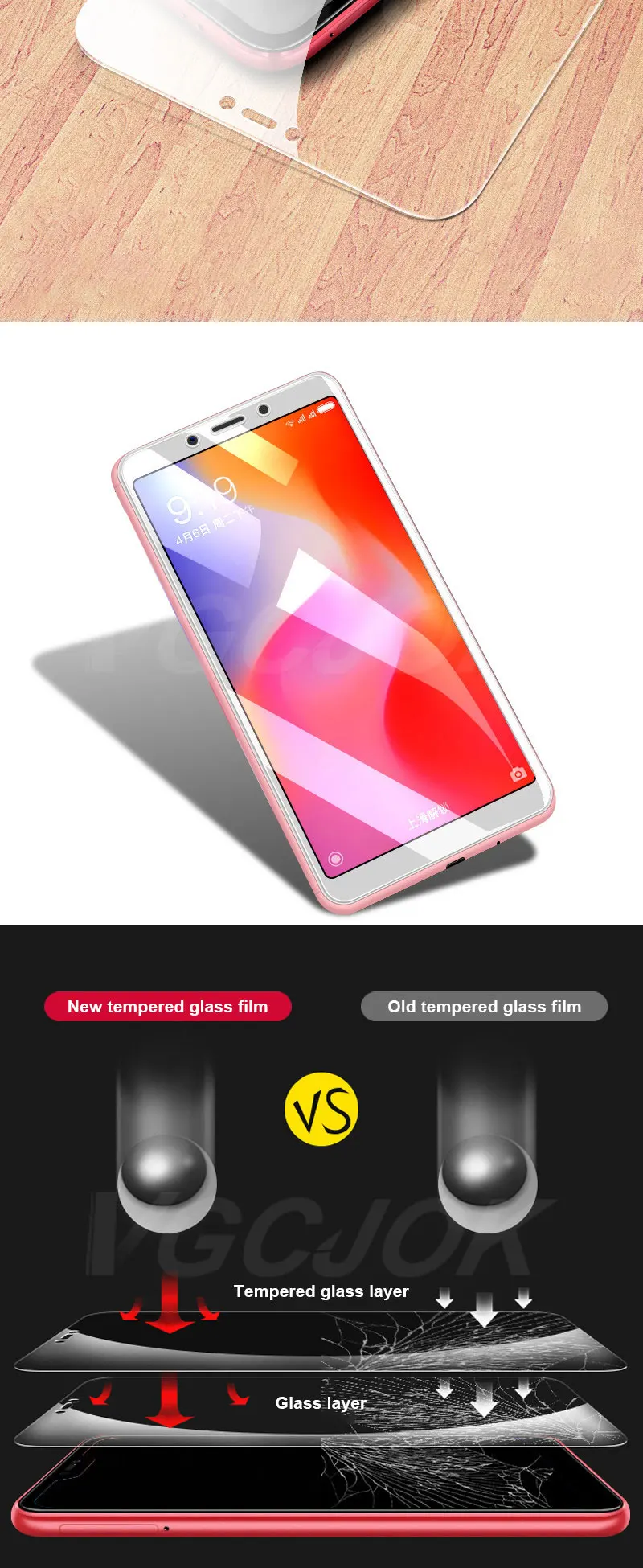 9H закаленное стекло для Xiaomi Redmi 6A 6 Pro 4 4X 4A 5A 5 Plus Защитное стекло для Redmi Note 4 4X Note 5A Защитная пленка для экрана