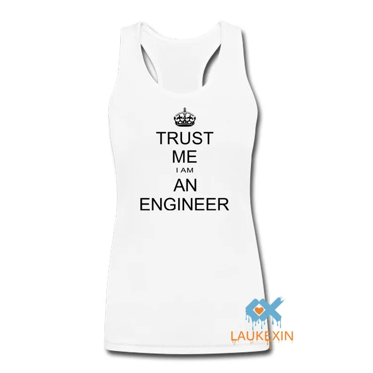 Инженер забавные Tanktops Женская безрукавки для женщин Новая Летняя мода Tumblr Письмо печати майка стильная женская camiseta Топ Футболка - Цвет: Women White