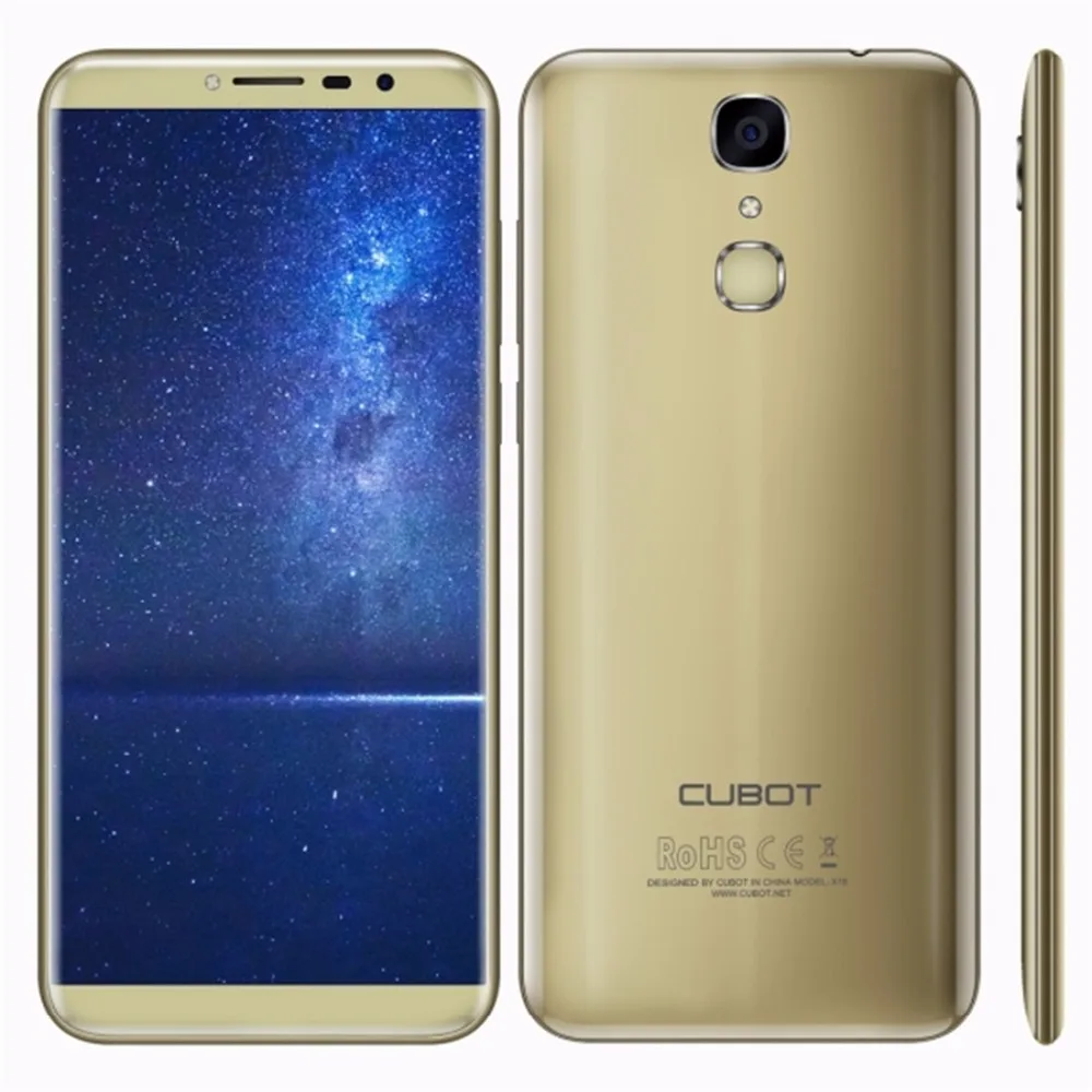 CUBOT X18 5 7 ''ОЗУ 3 Гб ПЗУ 32 Смартфон отпечаток пальца ID Android 0 MTK6737T четырехъядерный