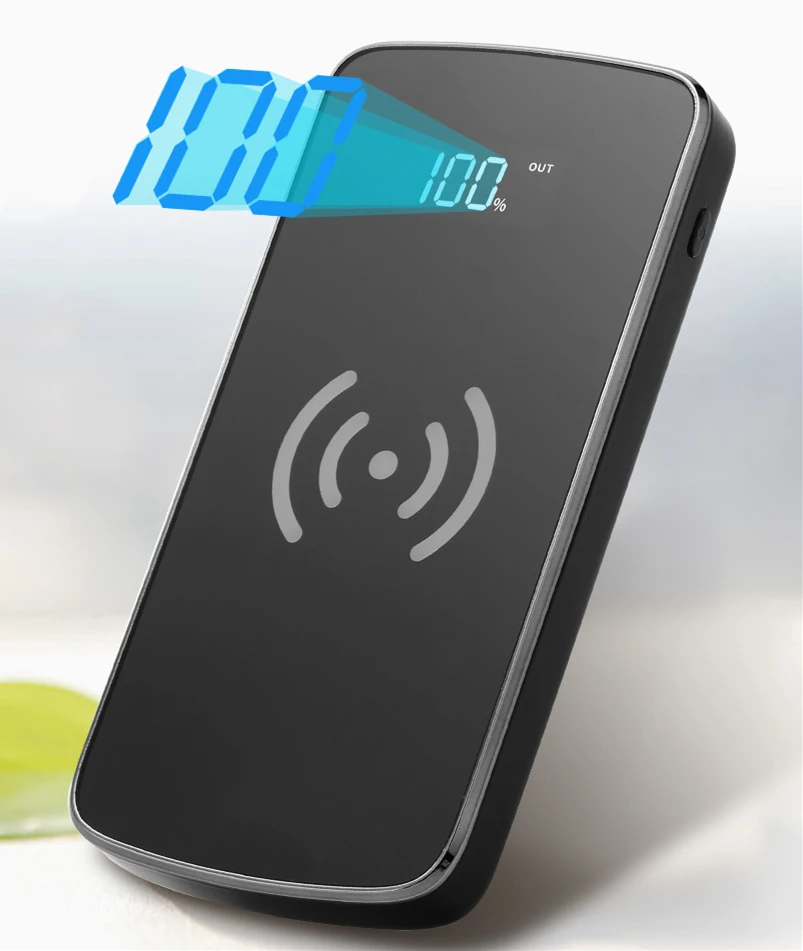 30000 мАч QI Беспроводное зарядное устройство power Bank для iPhone X XS samsung S9 S8 Xiaomi 2 USB зарядное устройство беспроводной внешний аккумулятор