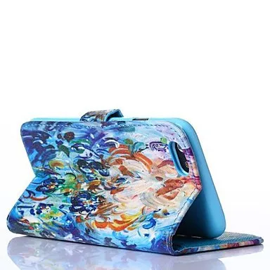 Abstract Painting Pattern PU Leather Full Body Case with Stand for iPhone6 | Автомобили и мотоциклы