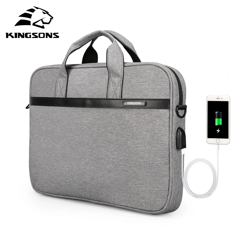 

Kingsons Waterproof High Quality Laptop Handbag for 12 13 14 15 Inch Computer Bussiness Travel Men and Women Notebook Bag 2019