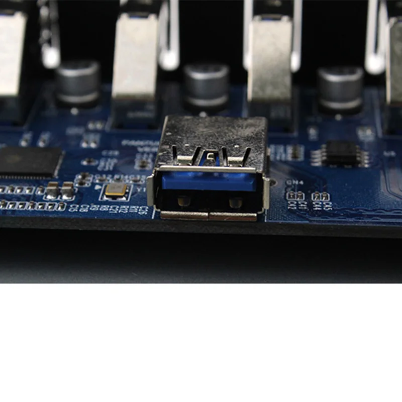 USB 3,0 7 Порты концентратор 5Gbs 5,2" CD-Встроенная память отсек для жесткого диска компакт-дисков Встроенная память спереди Панель для компьютера чехол+ USB 3,0 19-контактный разъем для Тип-A входящий штекер кабеля