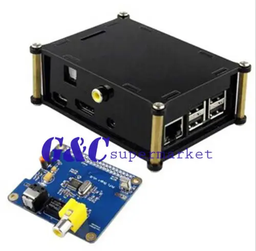 Акриловый чехол для Raspberry Pi 2 model B / + HIFI DiGi цифровая звуковая аудиокарта|acrylic case|case