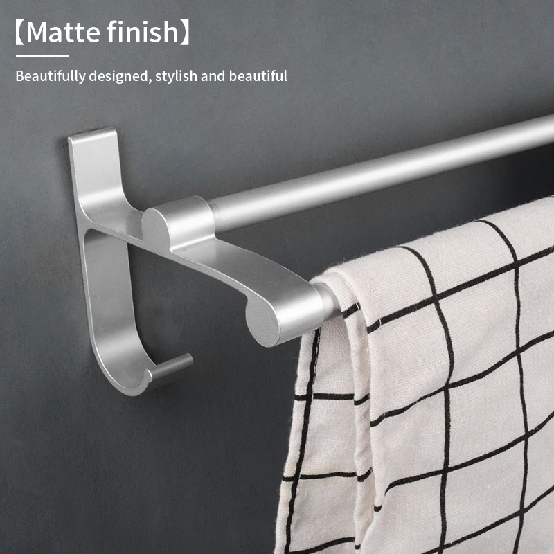 Konco стойка для полотенец ванной комнаты алюминиевая двойная туалет ванная