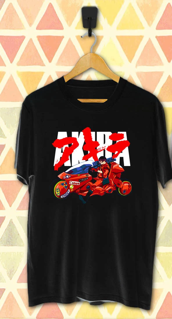 Shotaro Kaneda Akira японская манга фильм черный и белый 1 сторона Футболка (XS 3XL) harajuku Лето