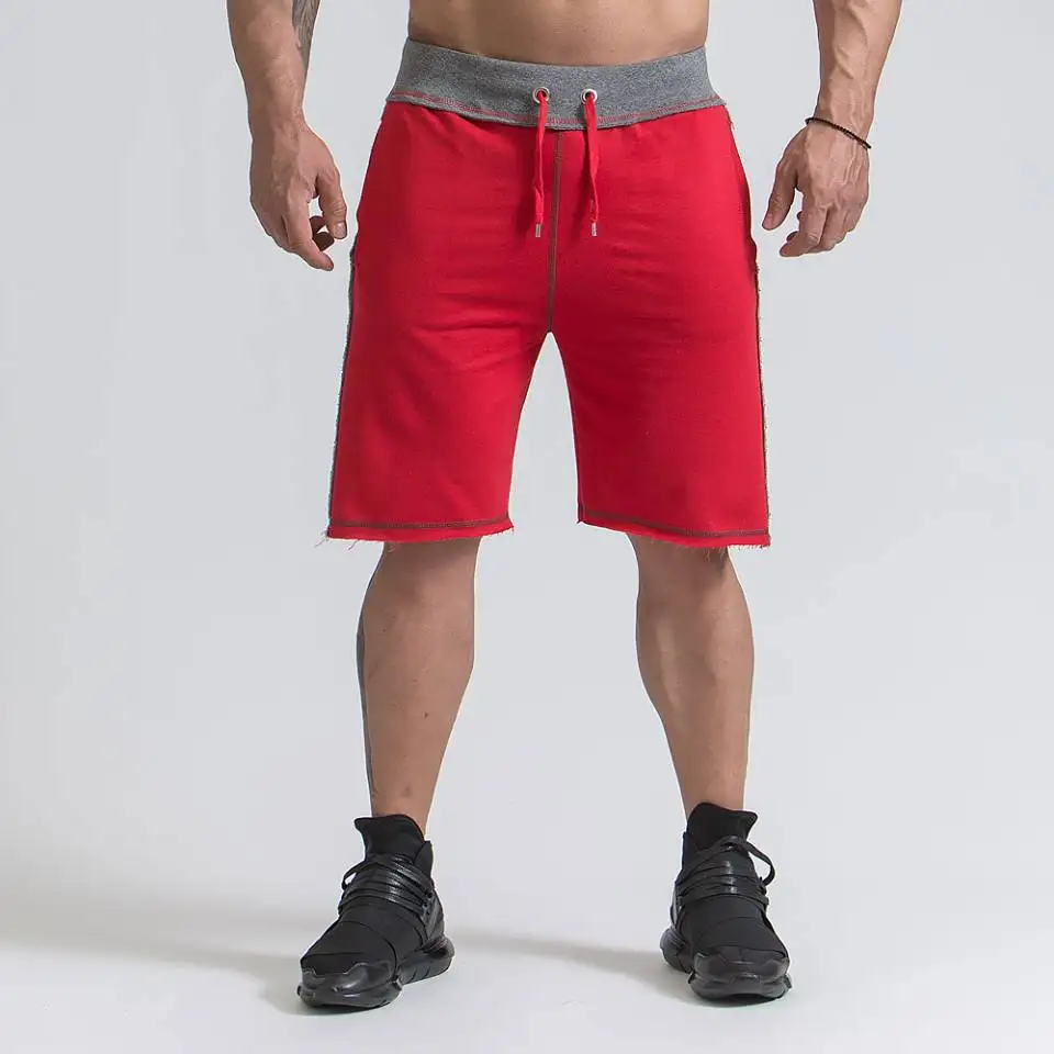 Летние Для мужчин s шорты до середины икры Длина Фитнес Бодибилдинг Повседневное